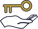 Hand And Key Icon