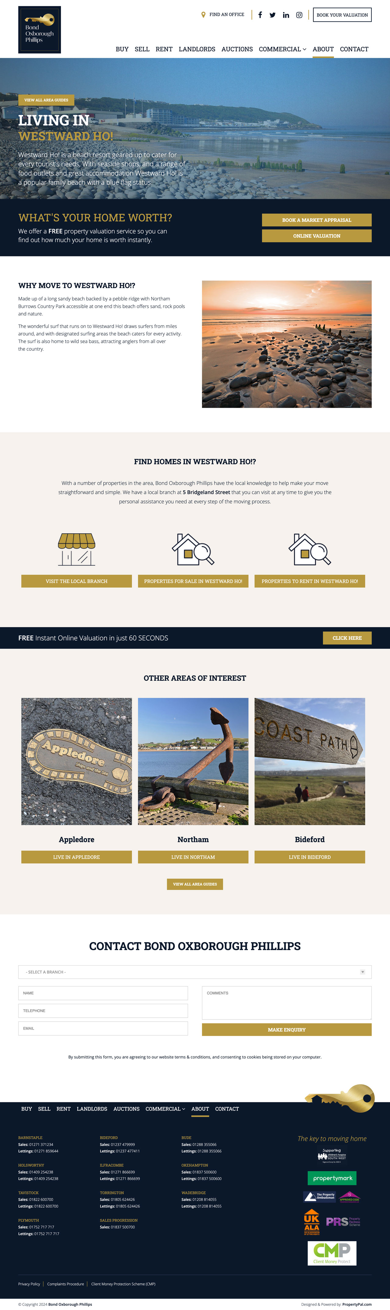 Living in Westward Ho