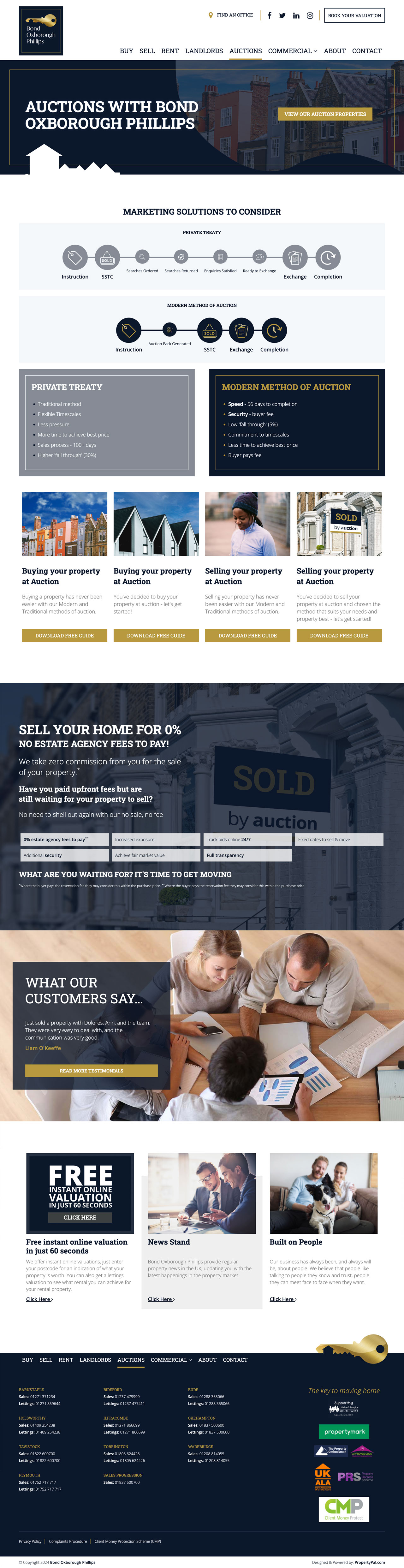 Auction Services in North Devon and North Cormwall