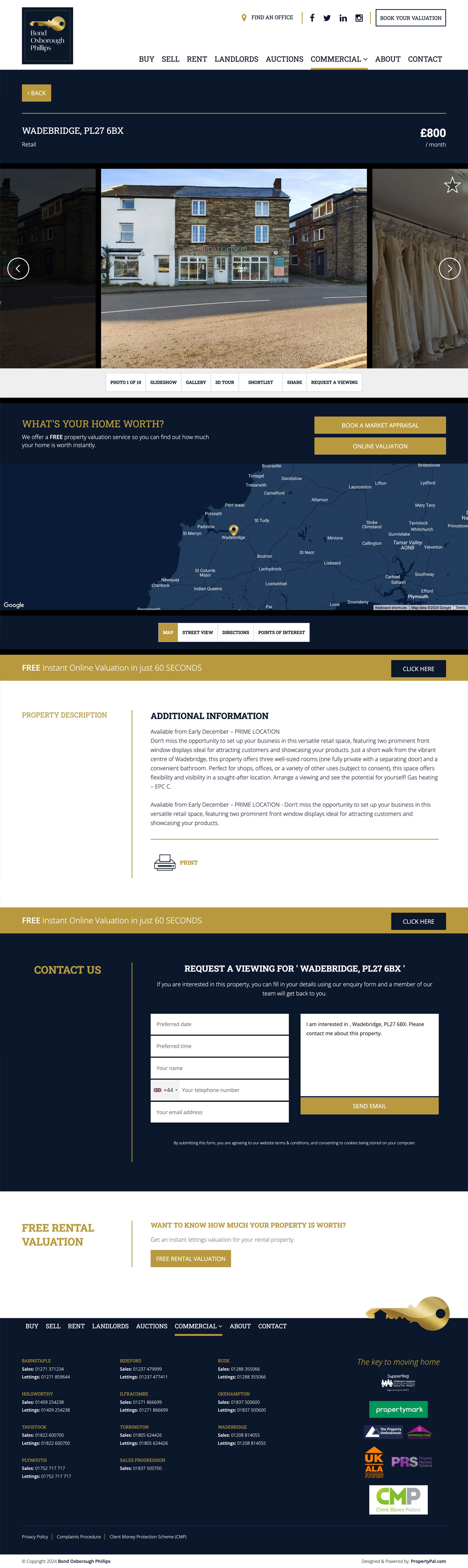 Commercial Lettings (PDP)