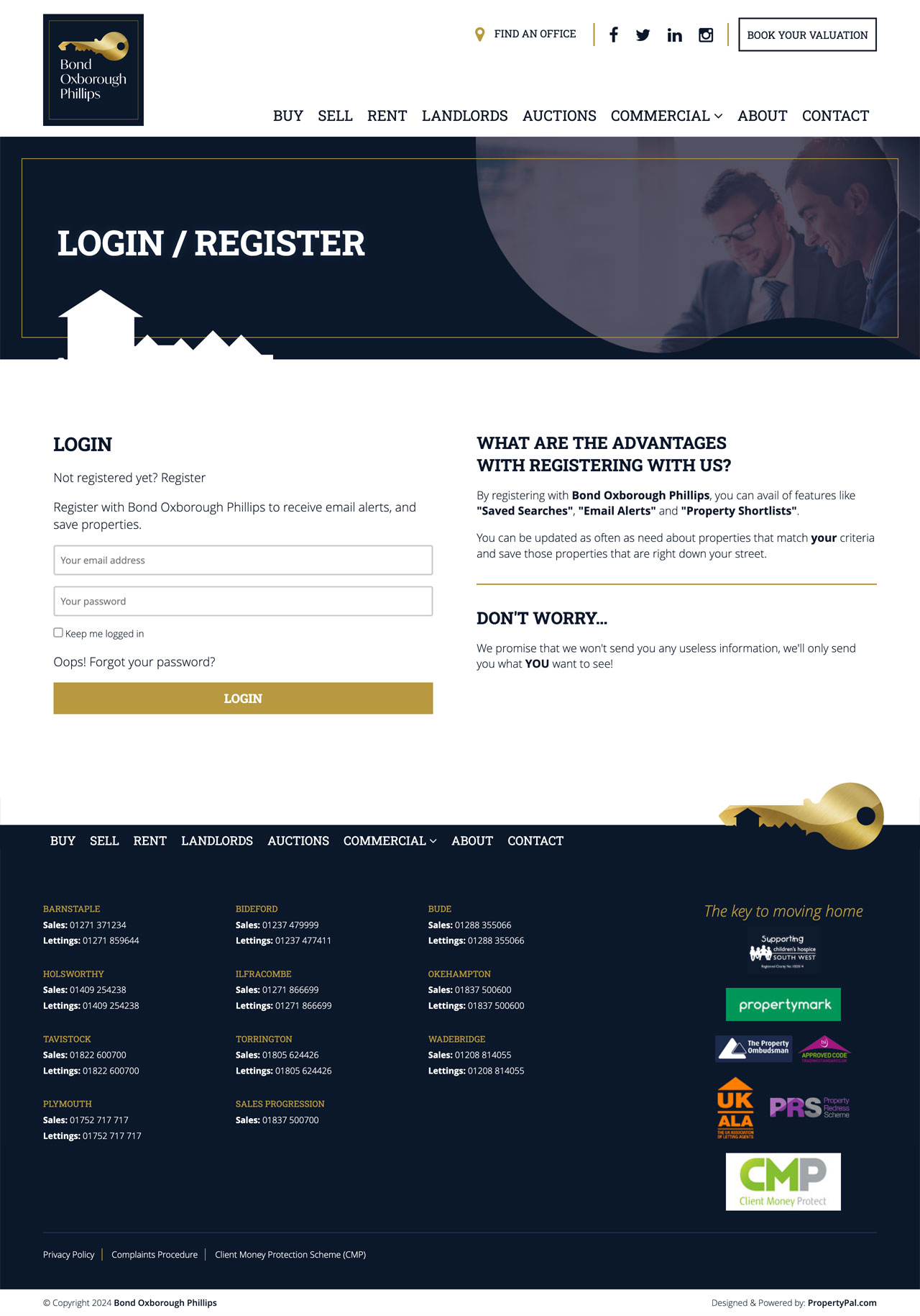 Login / Register