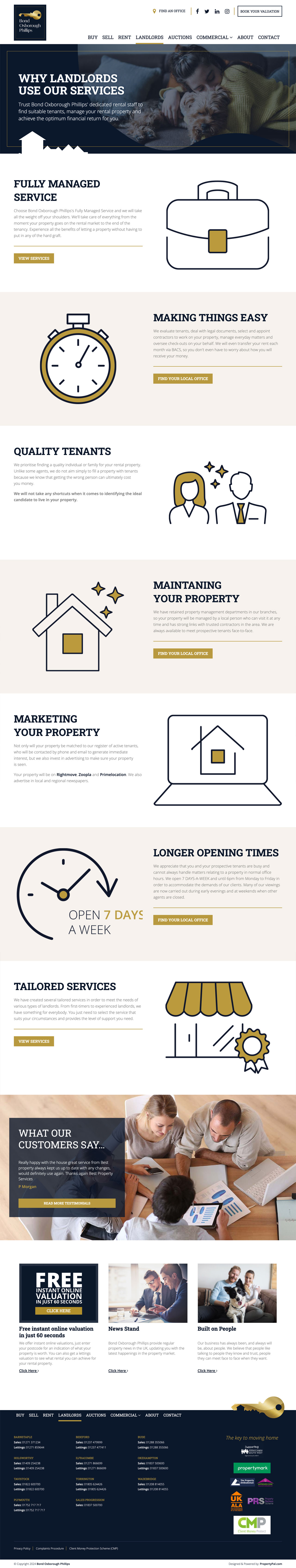 Why Landlords use Bond Oxborough Phillips