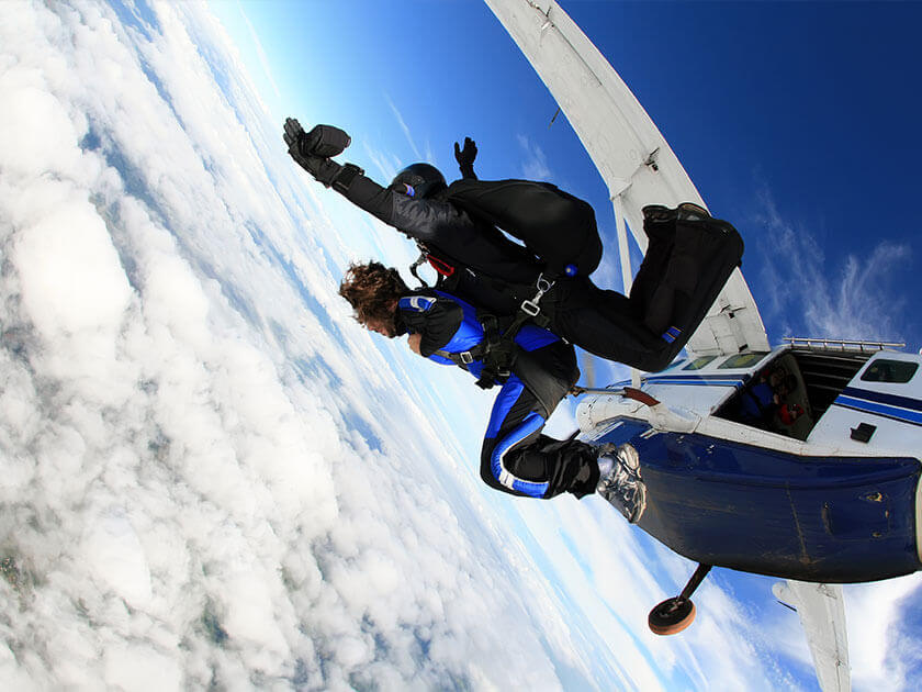 If I could jump out of a plane and go anywhere tomorrow, it would be...